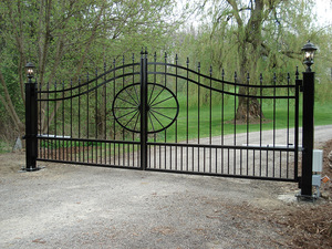 Cắt laser và wrought sắt cổng thiết kế/sắt ưa thích cửa cho chăn nuôi trang trại - Product Image 5