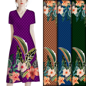 Tela de Rayón 100% de Alta Calidad, Impresa Digitalmente, Suave, con Patrones Personalizados, para Prendas Femeninas - Product Image 1