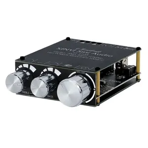 Módulo Amplificador de Potencia Digital Estéreo XY-T100L de 100W, Placa de Audio 5.0 con Preamplificador y Ajuste de Graves y Agudos - Product Image 1