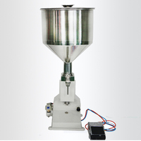 Machine de remplissage semi-automatique pour pâte, huile, sauce tomate, crème cosmétique, avec trémie de mélange