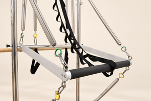 Tour de Pilates demi-trapèze pour studio de yoga et entraînement privé, structure en bois de qualité commerciale en chêne blanc peint - Product Image 4