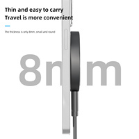 Pengisi Daya Nirkabel Magnetik Kuat Multifungsi Ukuran Mini Terbaru 15W, Alas Pengisi Daya untuk iPhone 15, Dapat Dilipat