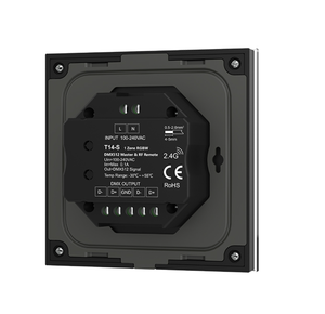 Skydance T14-S 1 Zone 100-240VAC RF Remote Control Wall Mounted Touch Panel <strong>DMX</strong> <strong>Master</strong> for <strong>LED</strong> <strong>Controller</strong> - Product Image 1