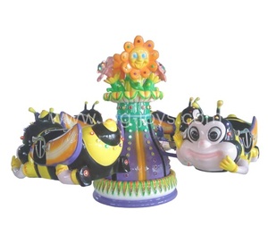 Nouveau 8 Places Fairground Amusement Rides Rotary Bees <span class=keywords><strong>Happy</strong></span> Flying <span class=keywords><strong>Bee</strong></span> Avion Petit Avion Rides À Vendre - Product Image 1