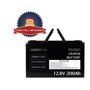 แบตเตอรี่ลิเธียมไอออนทรงปริซึม AA51014 GOSTA BA12200 36V/18V 5.0Ah สำหรับรถจักรยานยนต์ สกู๊ตเตอร์ 12V 200AH EV - Product Image 1