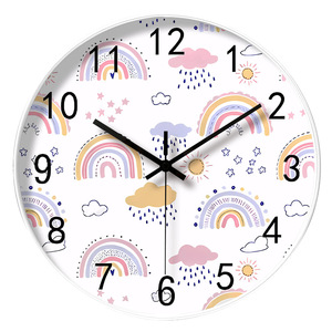 <span class=keywords><strong>Horloge</strong></span> <span class=keywords><strong>murale</strong></span> mécanique silencieuse de 10 pouces pour la gestion du temps des enfants, design moderne, dessin animé, pour salon, calendrier intégré - Product Image 3