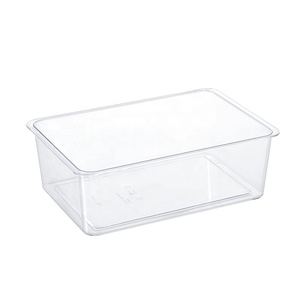Plastic Stackable Food Safe Clear Fridge Bin