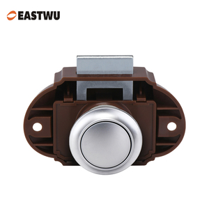 High Quality Keyless Zinc Alloy Pearl Nickel Cabinet Push Locks for Caravans <strong>RVs</strong> <strong>Campers</strong> Travel Trailers RV Parts Accessories - Product Image 3