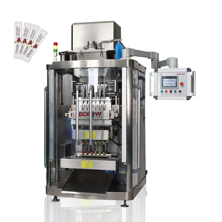 Auto Stick Pack Machine Multi lane Spices Instant Coffee Milk Powder Sachet Bags Filling Packing Machinery Manufacturer