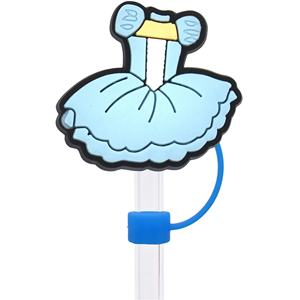 Accesorios de silicona ecológicos desmontables para pajitas de la serie Ballet para niñas, tapones antipolvo de goma suave para pajitas, venta al por mayor - Product Image 6