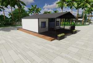 Casa Prefabbricata in Stile Cinese Moderno con Struttura in Acciaio, Pannelli Sandwich Impermeabili, Casa Pieghevole Compatta per Uso in Ville e Ospedali - Product Image 2