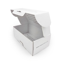 Boîte d'emballage en papier ondulé blanc cosmétique soins de la peau emballage boîte postale papier d'expédition boîte-cadeau pour l'expédition