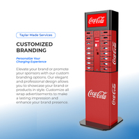 Estación de Carga Rápida para Teléfonos Móviles Y2Power MAX de 16 Compartimentos, Opcional con Soporte de Base Completa y Pantalla Superior