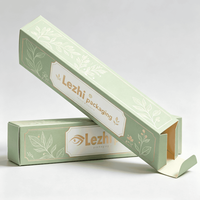 Boîte en papier cosmétique recyclable à extrémités pliées, pelliculage mat, logo en feuille d'argent pour pinceaux de maquillage, crème pour le visage, accessoires de beauté