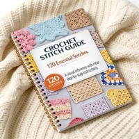 Carnet de planification de projets de crochet et de tricot exclusif à spirale, avec journal de bord et design pour les passionnés de fil – Cadeau idéal