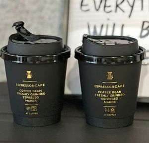 Newsense Custom Logo 8 12Oz 16Oz Enkele Dubbele Muur Om Te Gaan Café Koffiekopje Voor Warme Drank Met Deksel Kartonnen Wegwerp Papieren Bekers - Product Image 4