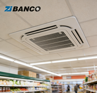 Nouvelle unité de ventilation de plafond à cassette 8 voies avec pompe de drainage, certifiée CE, thermostat à distance, garantie de 2 ans