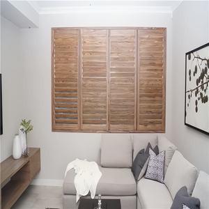 Volets en <span class=keywords><strong>bois</strong></span> Huasheng de haute qualité, occultants à 100 %, en <span class=keywords><strong>bois</strong></span> de Paulownia peint en blanc, écologiques, durables, certifiés ISO - Product Image 3