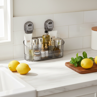 Étagère murale simple en plastique de luxe léger pour épices, sans perçage, pour cuisine et salon