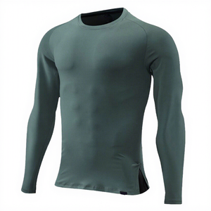 Fitted <b>Raglan</b> Sleeve Long-Sleeve Tracksuit <b>Top</b> 2026 <b>Top</b> Selling High Quality Premium Men's Long Sleeve Rash Guard - Product Image 1