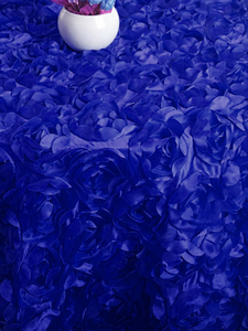 Offre Spéciale Nappe <span class=keywords><strong>Ronde</strong></span> Noire en Polyester avec Broderie 3D <span class=keywords><strong>de</strong></span> Pétales en Rosette pour Salle <span class=keywords><strong>de</strong></span> Banquet, Terrasse <span class=keywords><strong>de</strong></span> Champagne et Mariages - Product Image 5