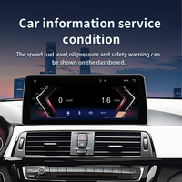Écran tactile sans fil LELV 12,3 pouces CarPlay Android Auto Linux pour BMW Série 3 4 F30 F31 F32 F33 F34 F36 2012-2016 NBT