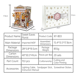 Kit de maison miniature DIY pour adultes, puzzle en bois 3D avec pièces mobiles, jouet artisanal anti-stress - Product Image 4
