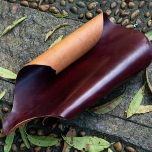 Cuero de caballo con textura de cera de aceite, piel de nalgada de caballo curtida vegetalmente de primera capa, cuero genuino hecho a mano, <span class=keywords><strong>Cordovan</strong></span> anti-pilling. - Product Image 3