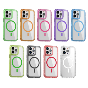 TPU + PC Aity <span class=keywords><strong>giallo</strong></span> antiurto trasparente con copertura completa magnetica custodia <span class=keywords><strong>per</strong></span> telefono <span class=keywords><strong>per</strong></span> <span class=keywords><strong>iPhone</strong></span> <span class=keywords><strong>11</strong></span> 12 13 14 15 16 16E Pro Max Plus - Product Image 1