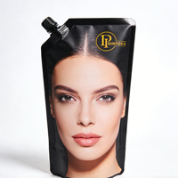 Pochette à bec verseur personnalisée anti-fuite réutilisable haute barrière pour emballage de crème cosmétique, lotion, gel douche, détergent