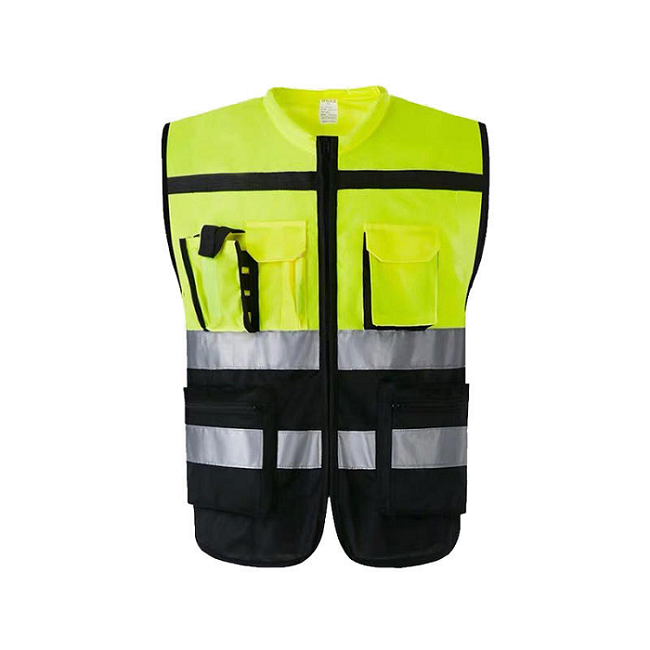 Construction Site Reflective Vest Multi pocket