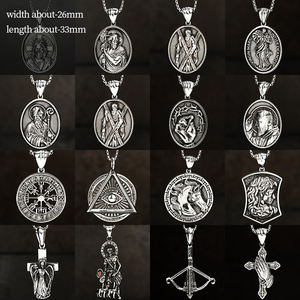 Givelluck liontin tangan Yesus baja tahan karat kustom kualitas liontin modis Kristen klasik - Product Image 2