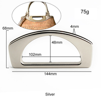 Sac à main brillant poignée en métal sac et portefeuille œillet en métal vente en gros