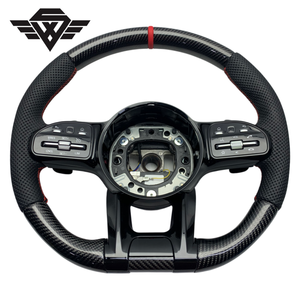 Volant sport en cuir et fibre de carbone adapté aux Mercedes Benz 223P 809 <span class=keywords><strong>AMG</strong></span> W205 W223, personnalisation haut de gamme d'usine - Product Image 1