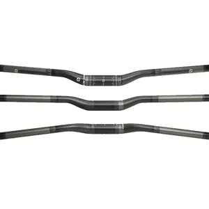 Toseek Carbon Fiber Mountain Fiets Handvat Bar 580/600/620/640/660/680/700/720/740/760Mm Mtb Stuur Fiets