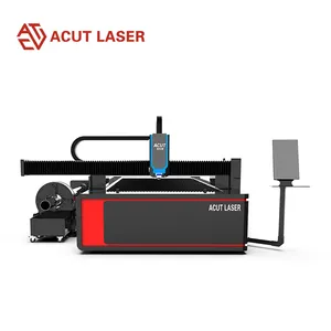 Macchina di taglio Laser in fibra di acciaio al carbonio 3000x1500mm con testa Laser sistema di controllo multilingue/Fscut