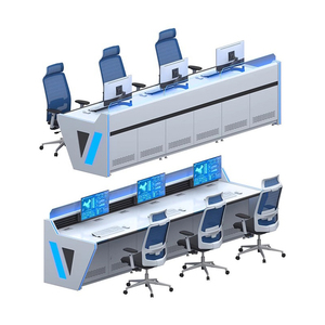 Manufacture <strong>Monitoring</strong> Center Console Painted Arc Shaped Command Center <strong>Monitoring</strong> Console Technology Office Desk - Product Image 5