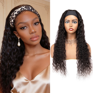 Originea Perruque Bandeau <span class=keywords><strong>Cheveux</strong></span> Remy Grade 10A Ondulation Profonde pour Femmes Noires <span class=keywords><strong>Cheveux</strong></span> Brésiliens Sans Colle 22 Pouces Sans Dentelle Frontale - Product Image 1