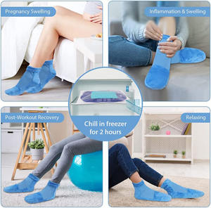 Kaos Kaki Pendingin Es yang Dapat Digunakan Kembali untuk Plantar Fasciitis, Kaki Bengkak dan Sakit, Jari Kaki, Tumit, Nyeri Lengkung Kaki, Neuropati, Gout - Product Image 3