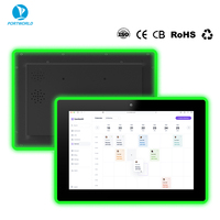 Écran tactile LCD Android tout-en-un Portworld YC-LE101 avec support VESA, 10,1 pouces, Wi-Fi intégré, portable pour salles de réunion