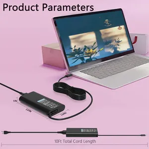 Cargador para portátil USB C de 130W apto para Dell Precision 5570 3570 5550 5560 3550 3560 5520 5760 adaptador de CA tipo C