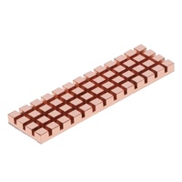 Dissipateur thermique en cuivre pur pour SSD PCI-E NVME, épaisseur 1,5/2/3/4 mm, adhésif thermique conducteur pour M.2 NGFF 2280