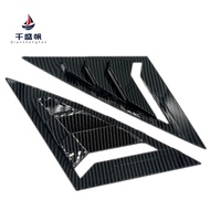 Stores de fenêtre latéraux avant en ABS, motif carbone, décoratifs, pour Kia K5 2020-2026