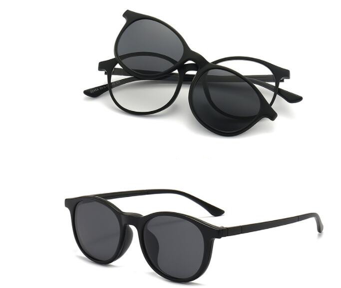 Shop Our Easy PU Case Packing Round TR Frame Sunglasses display picture 1