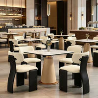 Fauteuil et table de style italien de luxe léger, ensemble canapé de réception pour club, en promotion