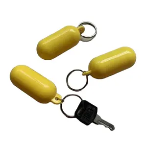 floating key chain capsule pill shape with customized logo printed on