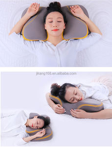 कस्टम ऑर्थोपेडिक जेल मेमोरी फोम बिस्तर तकिया 200tc शीतलन समुद्री पैटर्न आधुनिक वेज शैली ज्यामितीय कपड़े गर्दन समर्थन के साथ आधुनिक वेज शैली - Product Image 4