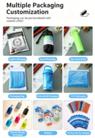 Serviette de sport rafraîchissante et respirante avec logo personnalisé, personnalisation de l'emballage, styles variés pour la salle de sport, la course à pied, la randonnée, les événements d'entreprise