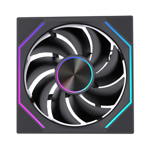 Lovingocool máy tính trường hợp người hâm mộ RGB PC <span class=keywords><strong>Fan</strong></span> 120mm PWM 4 pin argb luồng không khí lớn quạt làm mát - Product Image 4