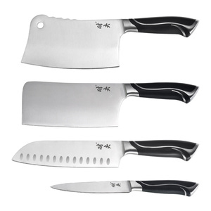 <span class=keywords><strong>Set</strong></span> di coltelli forgiati fatti a mano OEM Factory cinese mannaia da cucina per tagliare le ossa tagliere coltello antiaderente Santoku per il riscaldamento domestico - Product Image 1